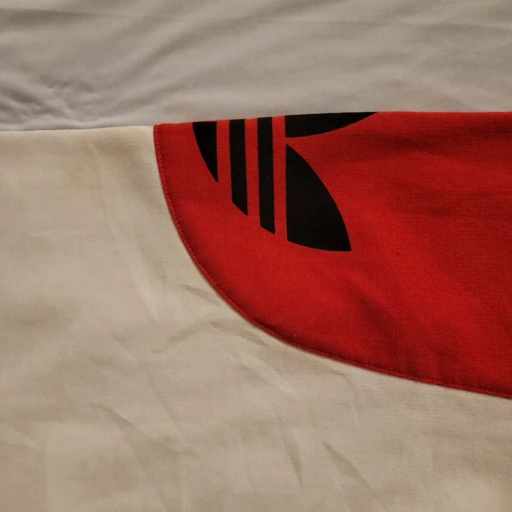 Adidas Men's RUN DMC Sweater - Red, Black, and White - Picture 5 of 16